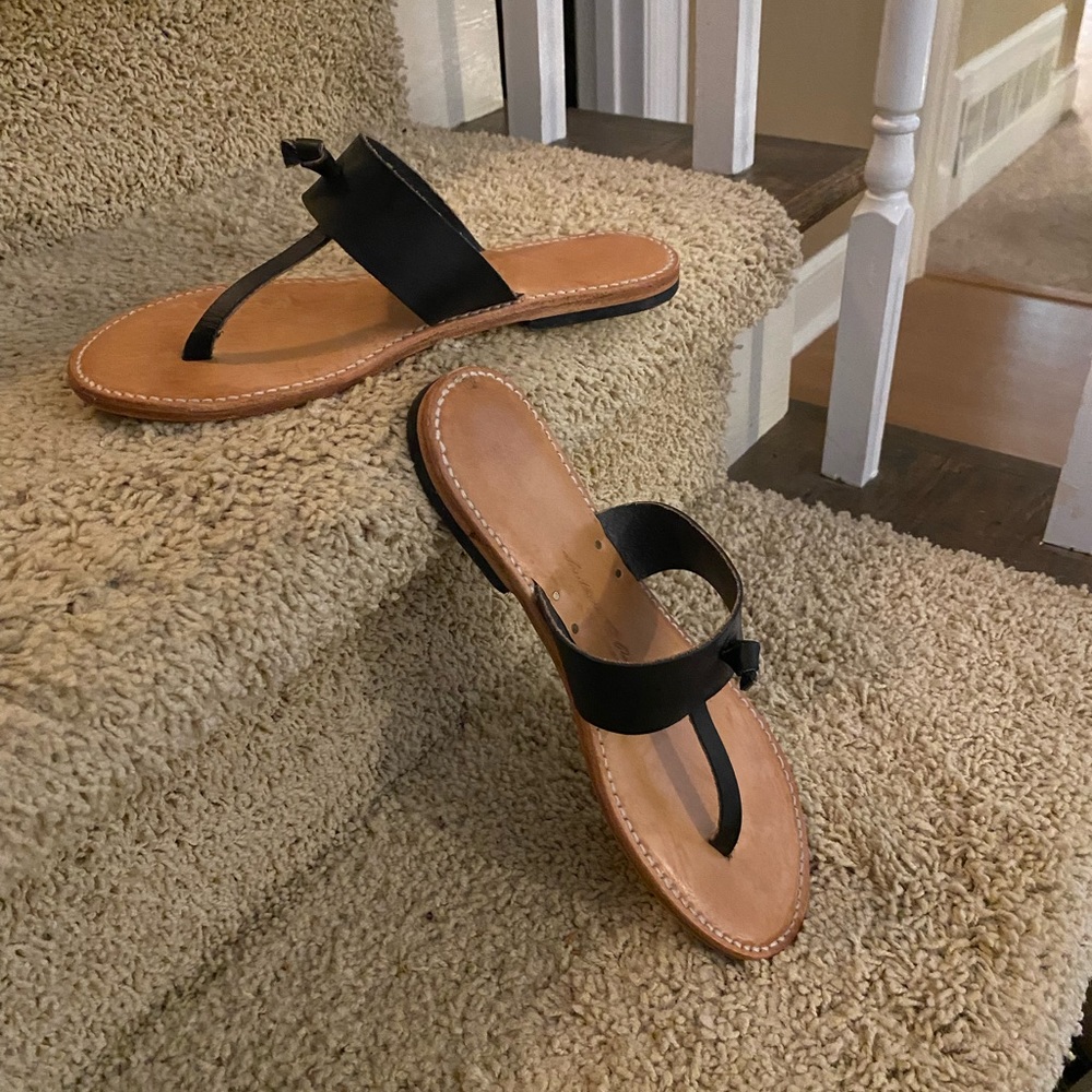 Black Leather sandals